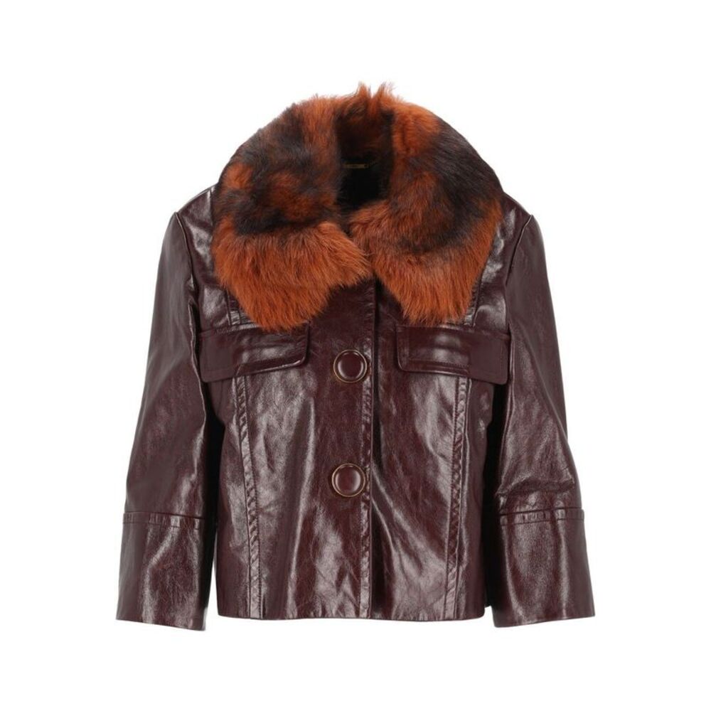 Chloe' Women Short Leather Jacket